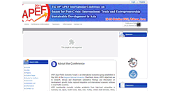 Desktop Screenshot of apef2011.ut.ac.ir