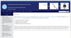 Desktop Screenshot of acsl.ut.ac.ir