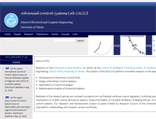 Tablet Screenshot of acsl.ut.ac.ir