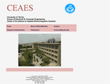 Tablet Screenshot of ceaes.ut.ac.ir